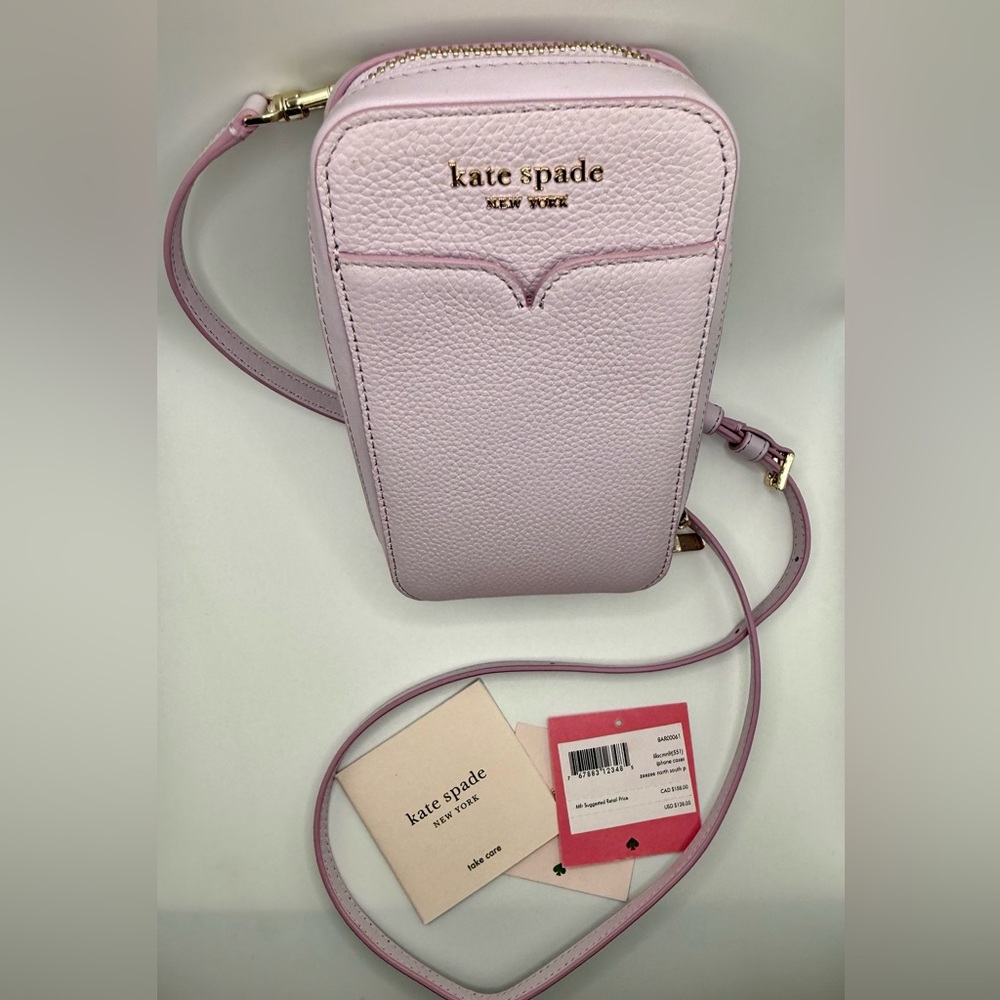 ♠️ KATE SPADE NEW YORK ♠️ ZEEZEE NORTH SOUTH PHONE CROSSBODY in LILAC